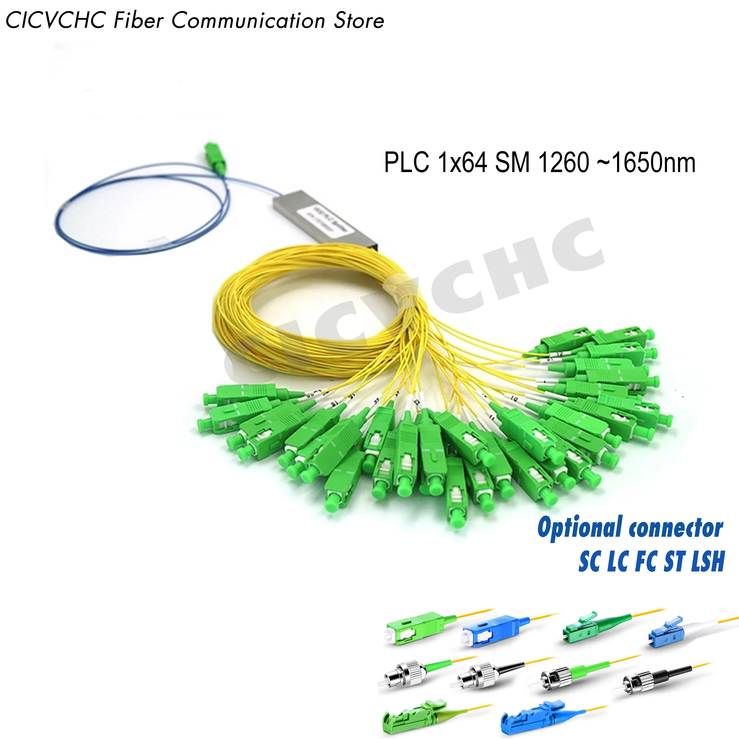 Splitter In Fibra Plc 1X64, Mini Modulo Con Connettore Sc, Lc, Fc,St, Lsh