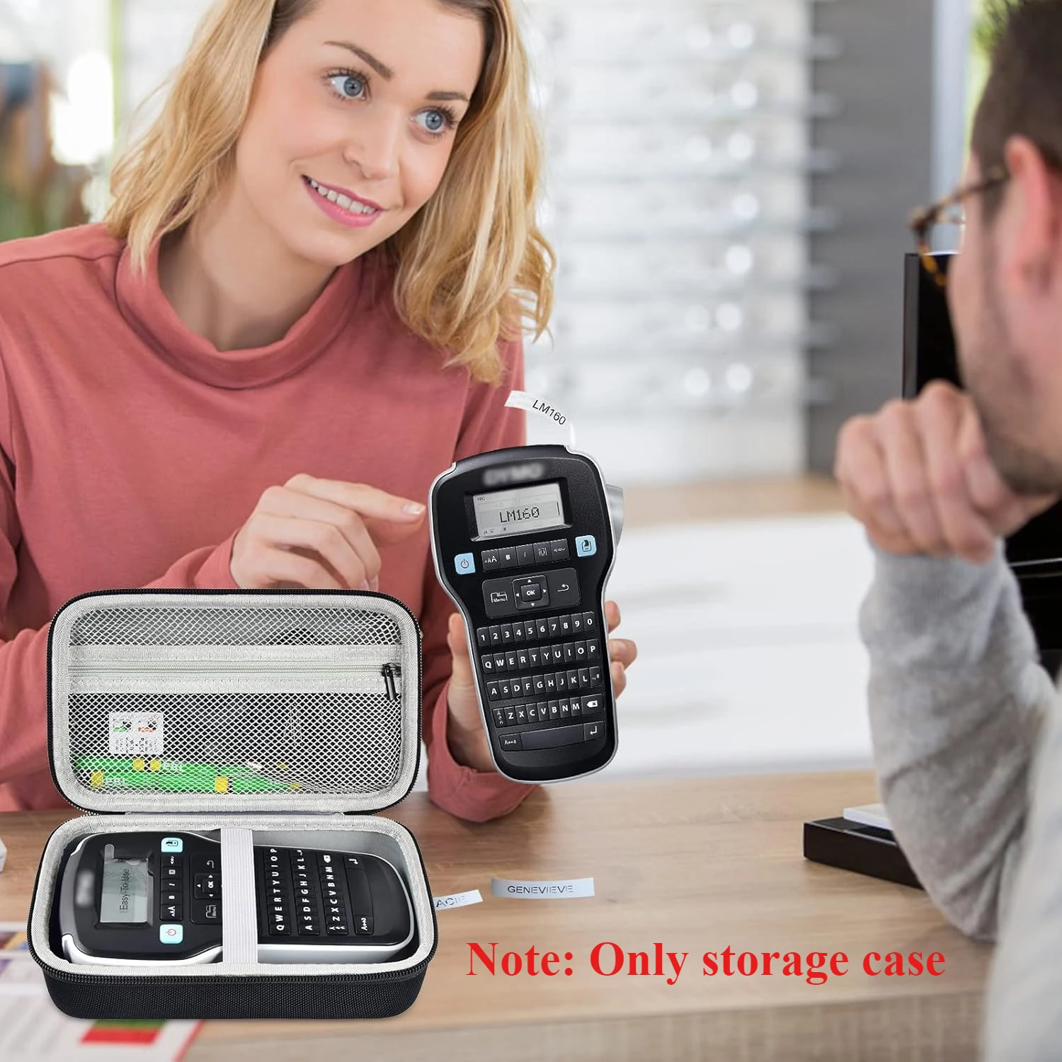 Carry Case DYMO LabelManager 160/280 Portable Label Maker Bundle Label Printer Portable Storage Holder Box label maker case