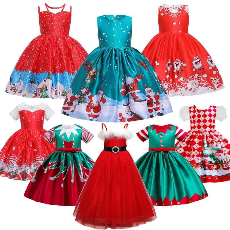 Christmas Costume Kids Dresses For Girls Cartoon Santa Claus Snowflake christmas-costume-kids-dresses-for-girls-cartoon-santa-claus-snowflake