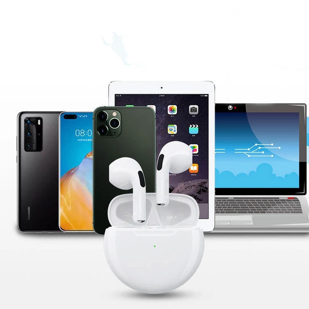 Wireless Earphones Original Pro 6 TWS Bluetooth Mini Fone Stereo Sport Headset For Xiaomi Android Earbuds