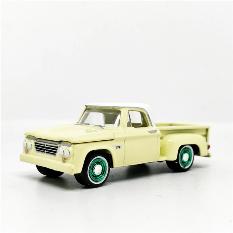

Литая модель автомобиля из сплава в масштабе 1:64, кремово-желтая модель автомобиля для взрослых, Классическая коллекция, демонстрационный орнамент, подарок, сувенир