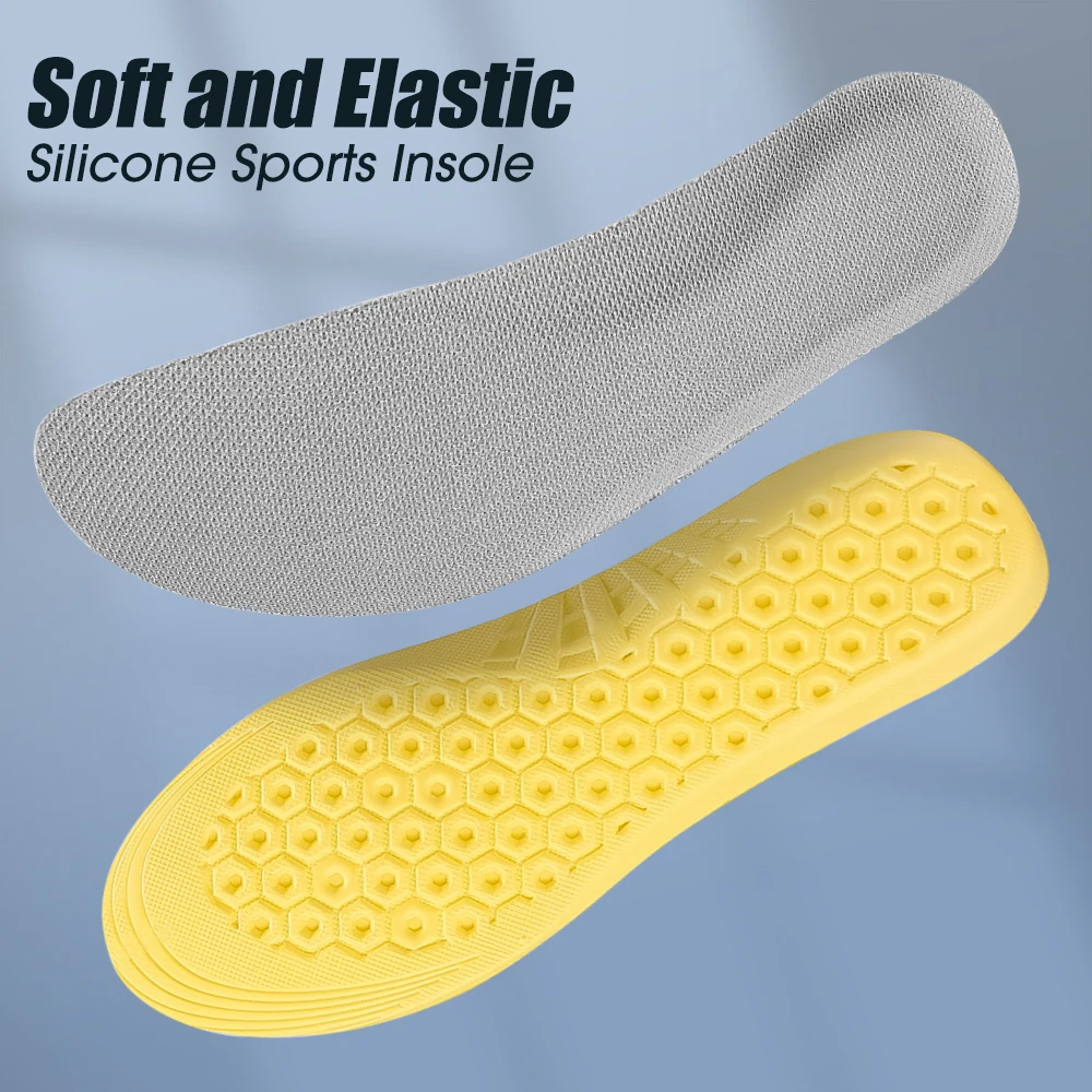 Description Picture 6 of itemLatex Sports Insole High Quality Men Women Sports Shoe Pad Shock Absorbing Elastic Insoles Gym Run Foot Orthopedic Insole Sole