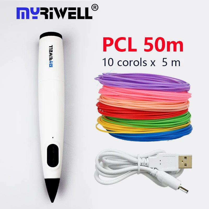 3D Printing Pen TH Low Temperature 3d pen With PCL Filament 1.75mm Kids Gift pen set