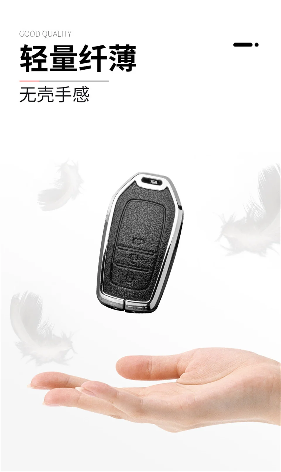 Custodia per chiave auto per Toyota Prius Camry Corolla C-HR CHR RAV4 Prado Izoa Levin Avalon 2018 2019 2020 copertura guscio di zinco - Sfe82800970bc48c08a8f83855cc328cbM