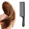 1PC Black Flattop Hair Cutting Comb Heat Resistant Hair Cutting Tool Hairdressing Hair Stylist Salon Carbon Antistatic Combs 2
