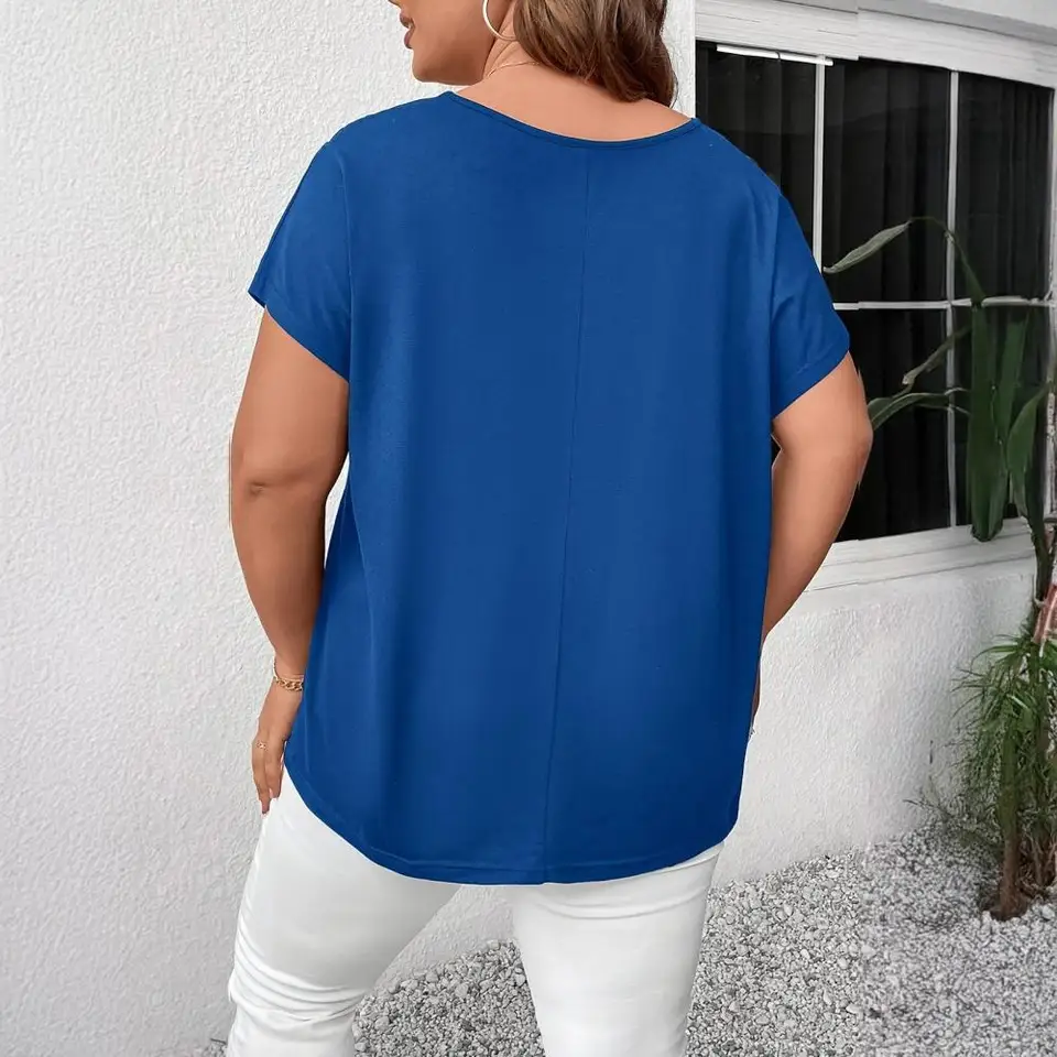Dailiup Camisetas De Manga Corta Con Cuello En V Para Mujer