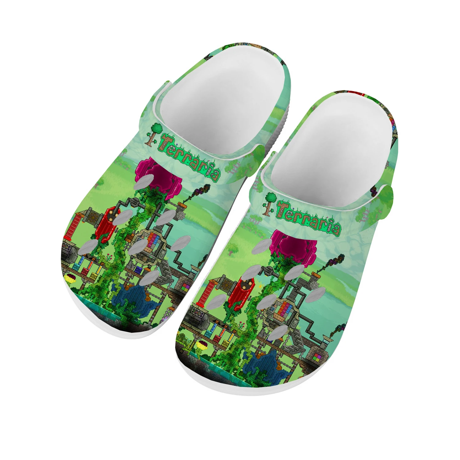 

Terraria Home Clogs Hot Cartoon Game Mens Womens Teenager Custom Fashion Built Water Shoes Garden Beach Hole Slippers Sandals