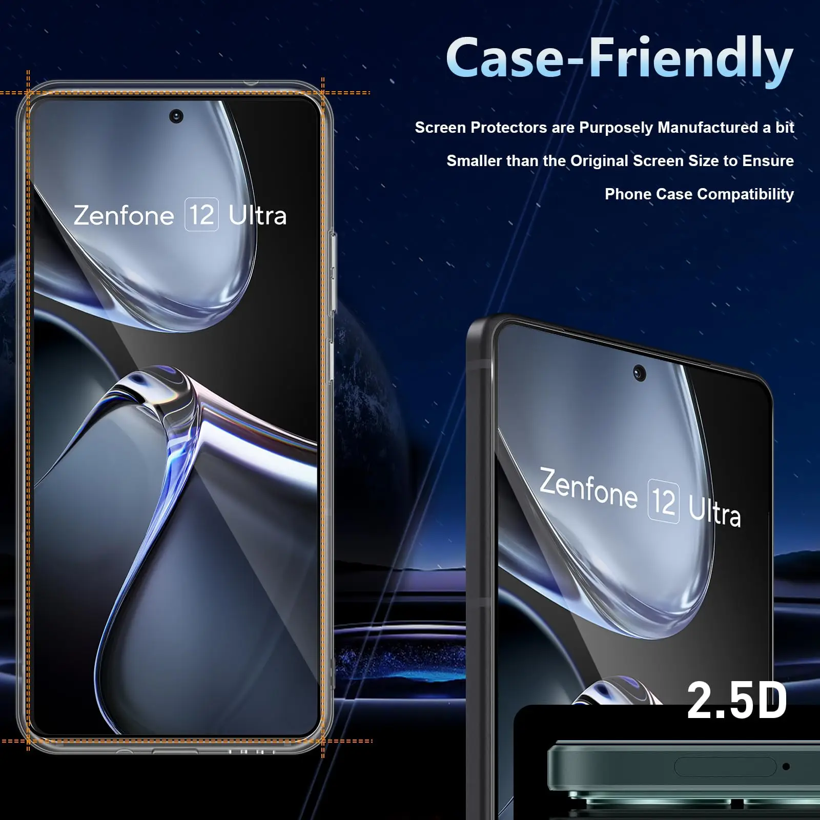 Premium 6.78 Tempered Glass Screen Protector – Crystal Clear 9H Hardness