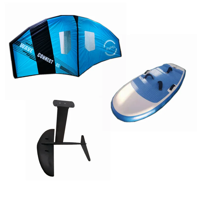 Surf Foil Set Ala Foil + Aliscafo + Tavola Da Surf Gonfiabile Con Piastra In Carbonio 3K, Kite Surf