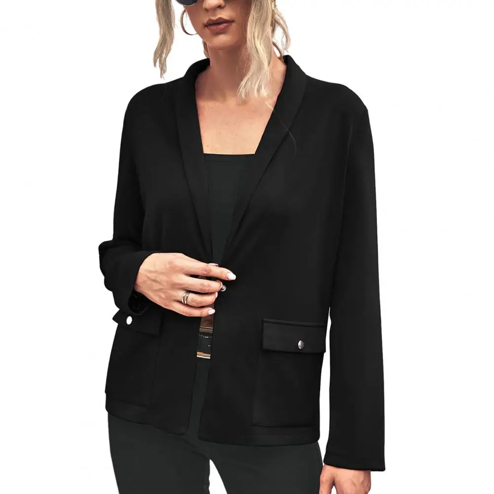 

Single Button Stylish Women's Single Button Lapel Elegant Spring/fall Suit Coat for Business Ol Commute Formal Occasions Lady