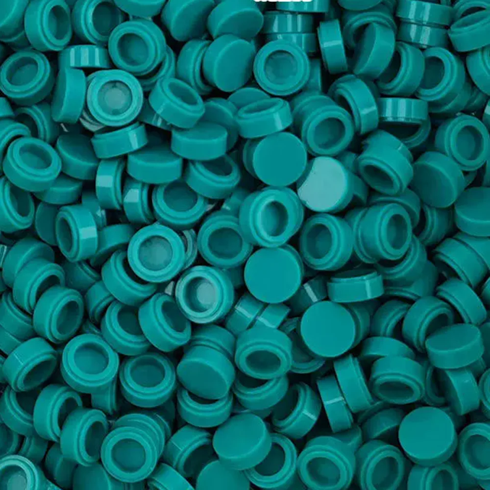 62 Color Set of 200 Round Flat Tile Building Blocks for DIY Pixel Art and Mosaics
