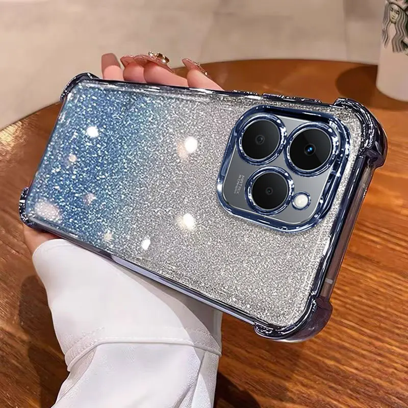 Cute Shockproof Glitter Luxury Silicone Phone Case Cover