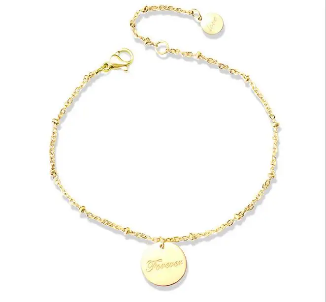 

SJS1 Chain Stainless Steel Bangle Bracelet for Women Exquisite Gold Metal Bracelet Jewelry