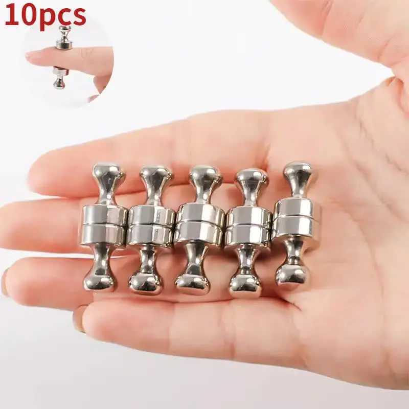 Neodymium Magnetic Nails Suction Cups Steel Thumbnails for Refrigerator 10 pcs