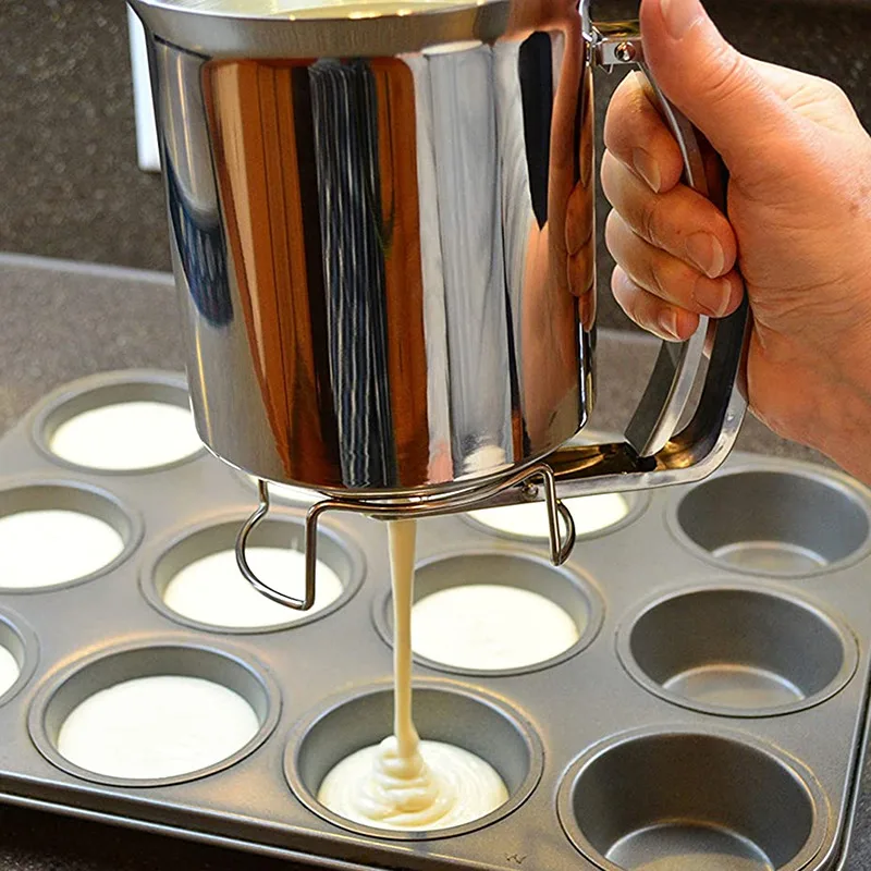Stainless Steel Funnels Batter Pancake Ball Dispenser Cake Cupcake