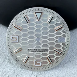 Customized Blue Luminous Watch Dial with Numerals - 28.5mm - 28.5mm (12)