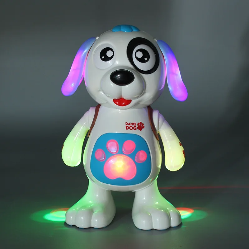 Electronic Pet Toy Robot Dog Toy Musical Dancing Robot Toy Electronic Robots Dog Toy Music Light Dance Walk Cute Baby Gift For 3-4-5-6 Years Old Kids