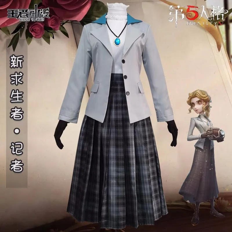 

Game Identity V Alice DeRoss Cosplay Costume Women Party Alice DeRoss Uniforms Halloween Jacket Skrit Full Set