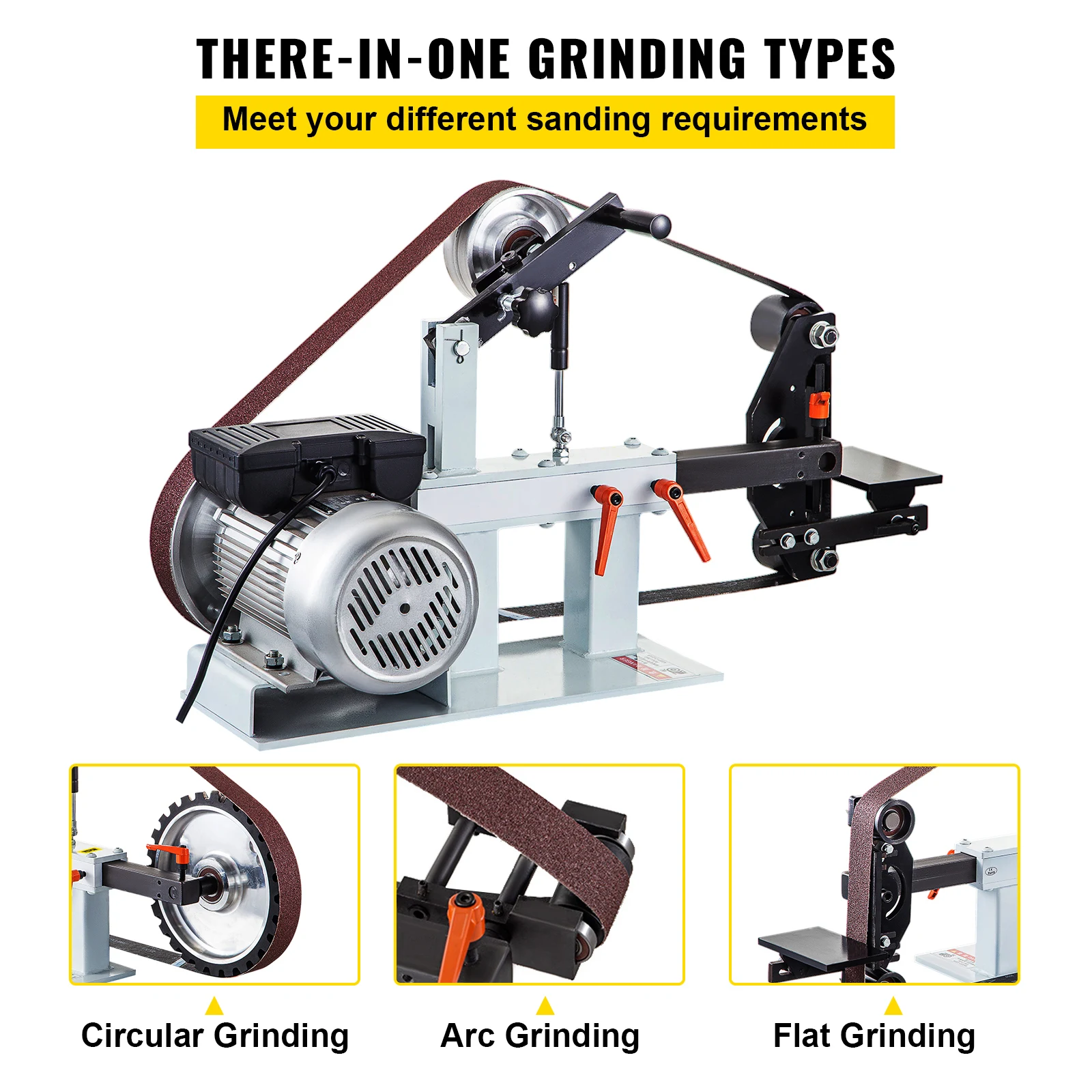 1.5KW Electric Belt Sander For Tool Polishing Knife Making