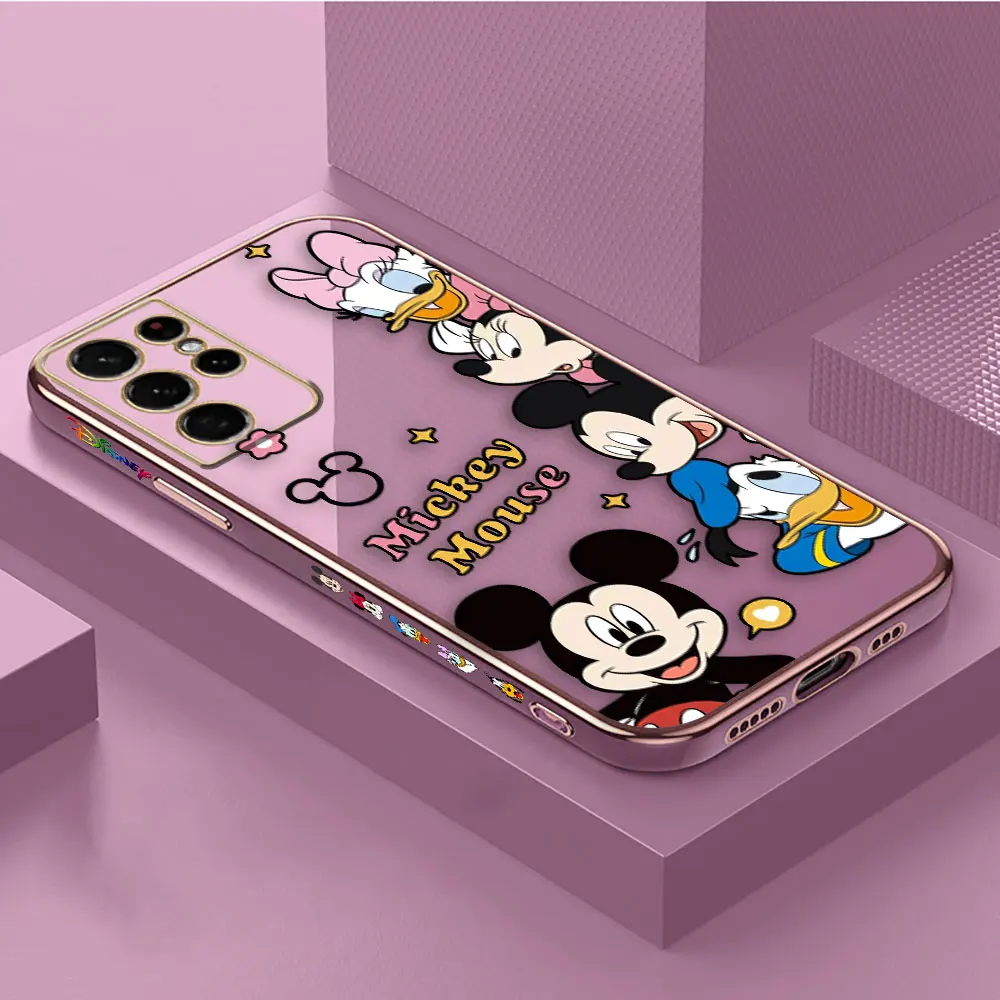 thumbnail image 1 of Smooth E-TPU Phone Case For Samsung Galaxy S24 S23 S22 S21 S20 FE S10 A01 A02 A03 PLUS 5G Case Minnie Mickey Donald Duck Goofy, 1 of 5