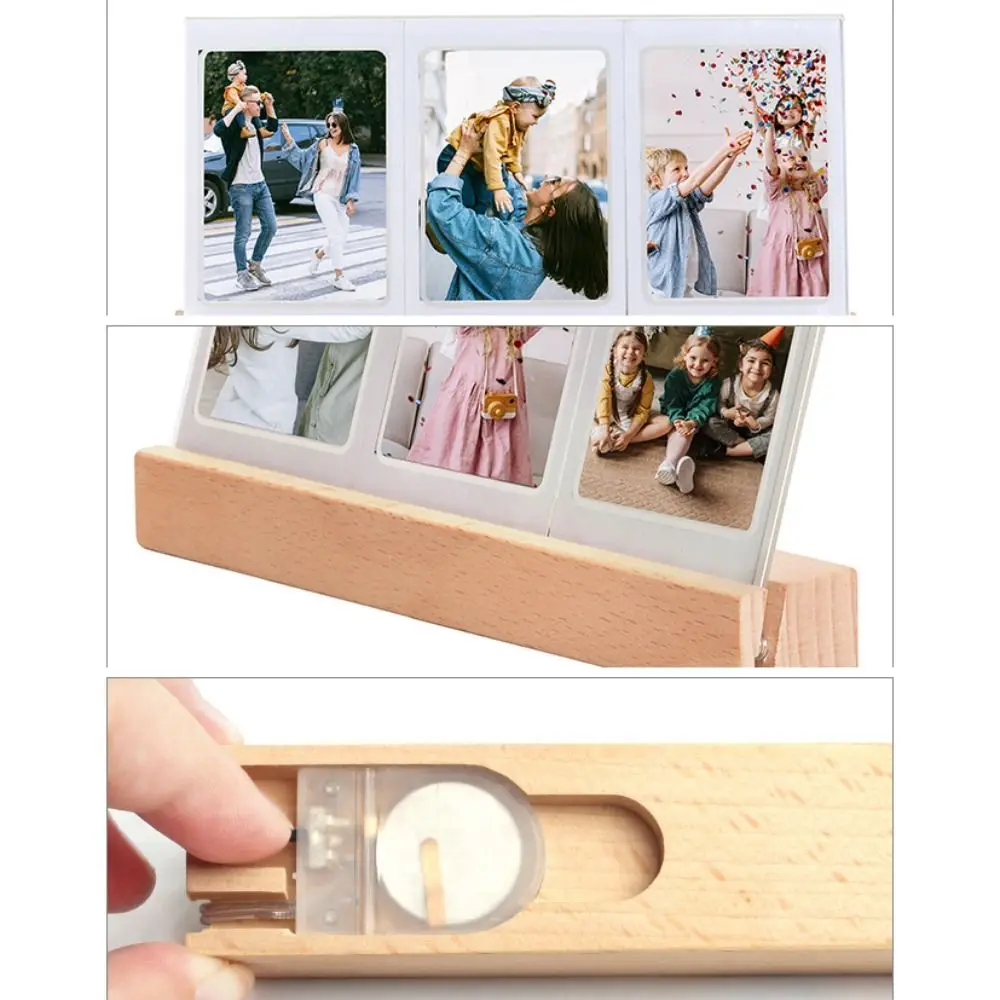 Acrylic Instant Camera LED Photo Frame - 3-in-1 Transparent Picture Holder and Home Decor