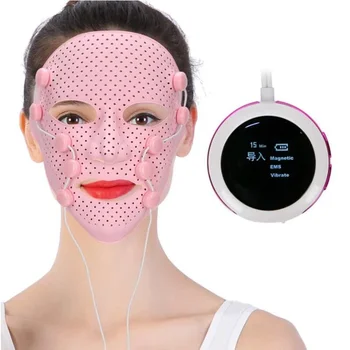 Beauty Mask Essence Introducer EMS micro-current facial massager electric V-face lift weight loss silicone mask 1