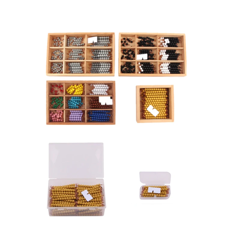 Catene Di Perle Montessori-Store Da 1 A 9 – Materiale Didattico In Legno Per Imparare La Matematica, Pedagogia Montessori - 2
