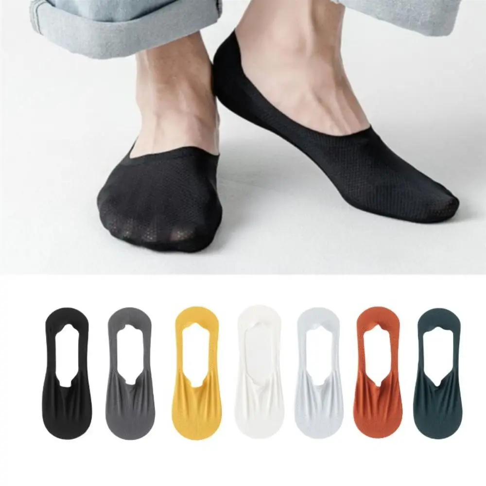 

Дышащие мужские носки-лодочки, удобные нескользящие короткие носки с низким вырезом, сетчатые поглощающие пот невидимые носки, летние