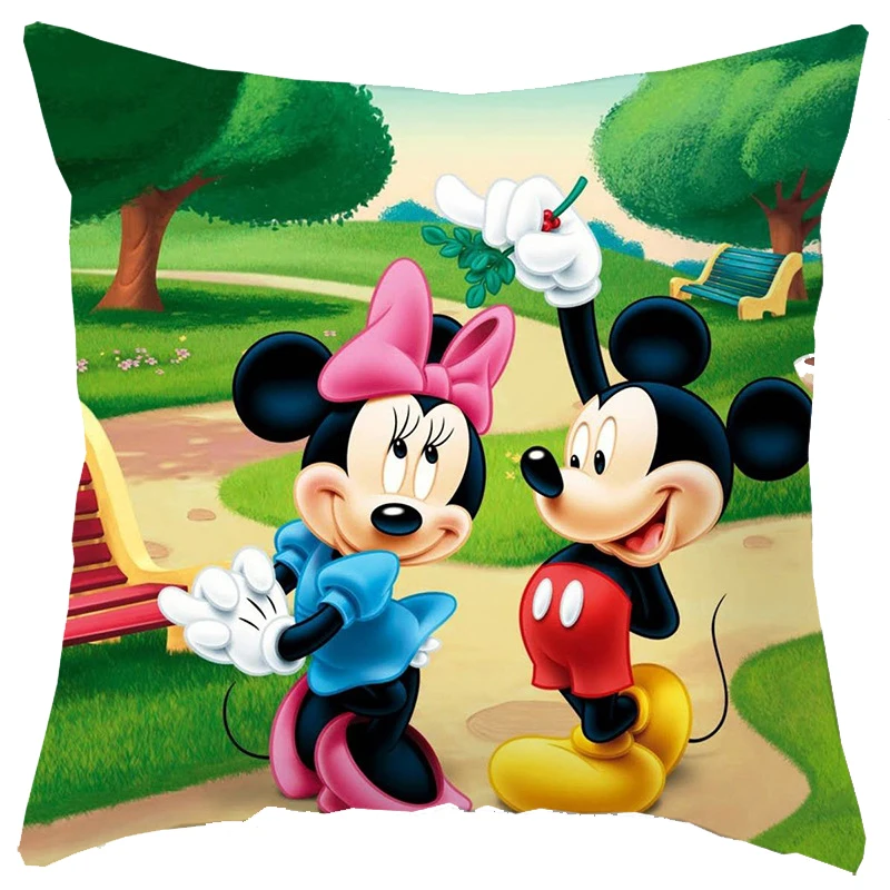 Hot Disney point housse de coussin jouets en peluche point taie d'oreiller  Anime kawaii taies d'oreiller maison Kawaii décoration cadeau 45x45cm