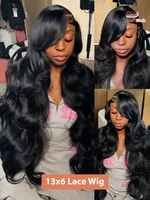 Perruques Lace Front HD Transparentes 13x6 en Cheveux Humains, Ondulation Body Wave, Densité 250 300, 30 40 Pouces, Perruque Lace Frontal 13x4 Ondulation Water Wave, Perruque Closure 5x5 3