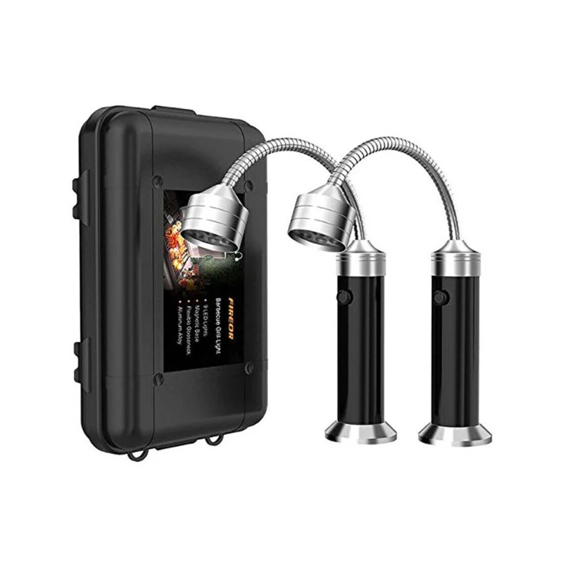 Magnetic BBQ Grill Light Barbecue Charcoal Grilling Accessories Heat Resistant Weber Grill Led Lighting Outdoor Tools