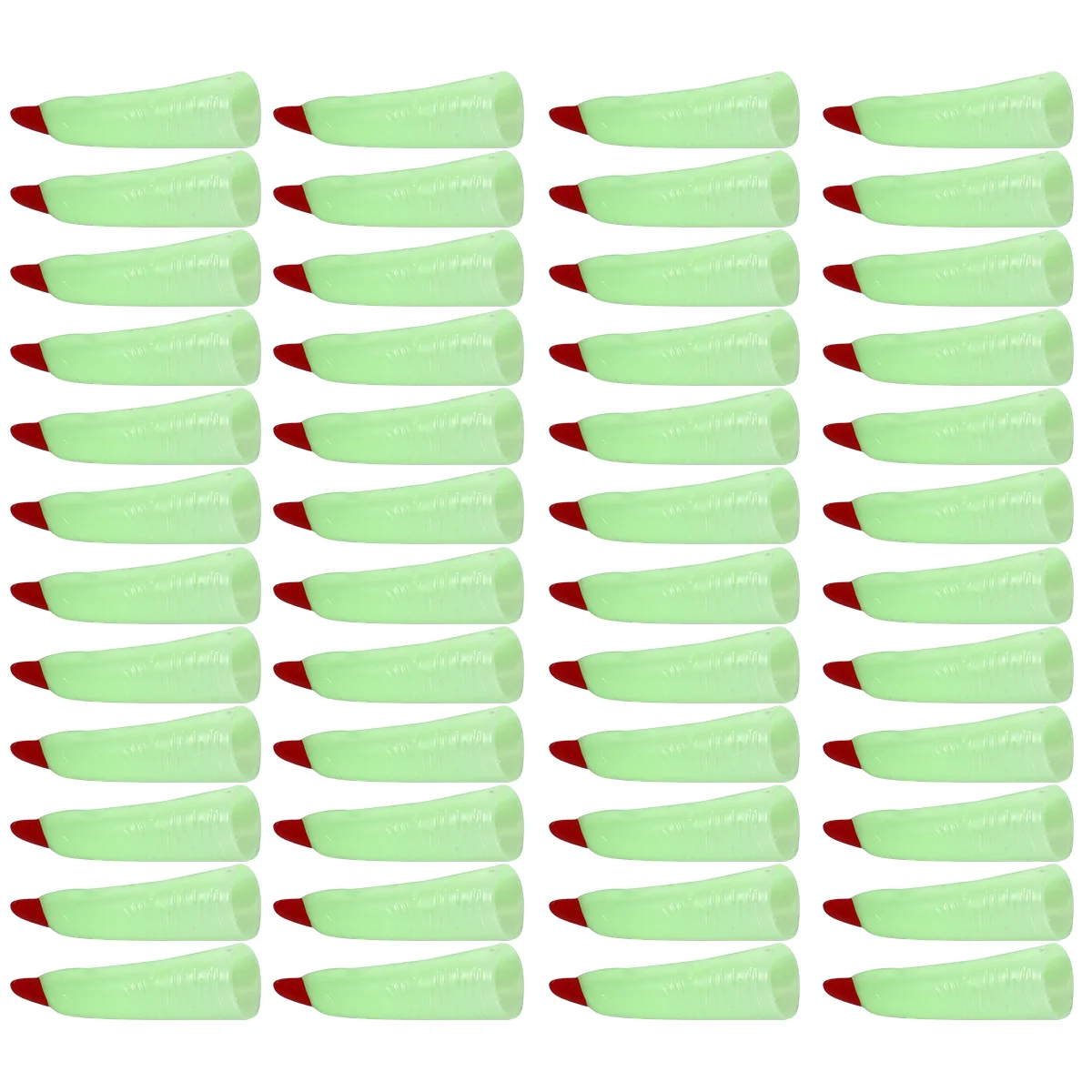 

50Pcs Halloween Party Cosplay Nail Fingernail Glowing Cover Creepy Cosplay Props