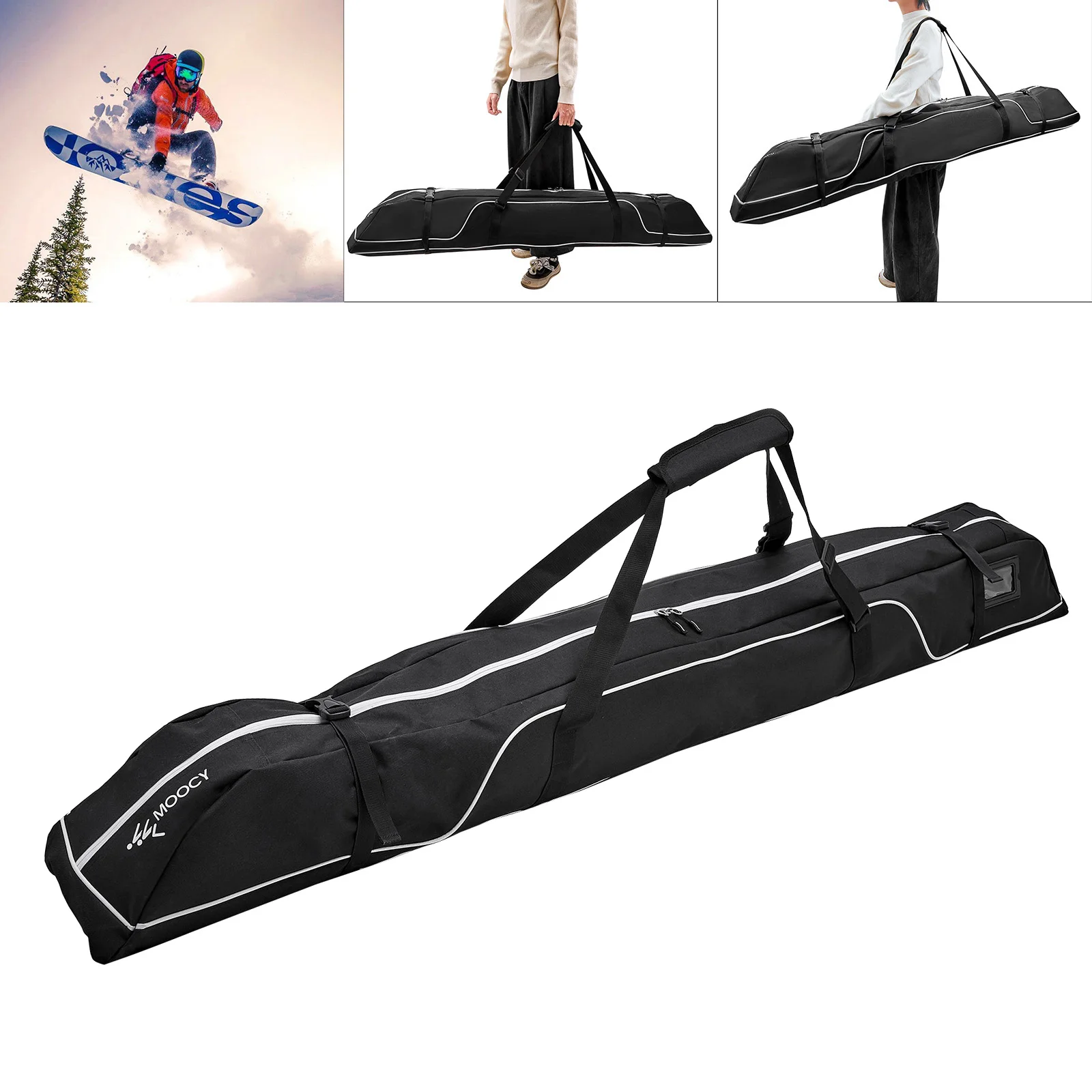 Travel Snowboard Bag Waterproof Ski Bag Ski Equipment Storage Bag 172cm / 192cm 4