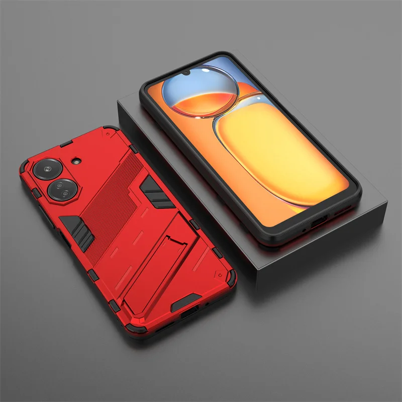 Shockproof Armor Kickstand Phone Case with Magnetic Holder Ring Cover