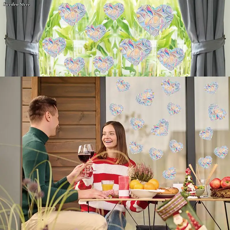 1 Set Rainbow Prism Electrostatic Glass Stickers PVC Butterfly Static Window Stickers Sun Catcher Home Decor Wall Decal window stickers