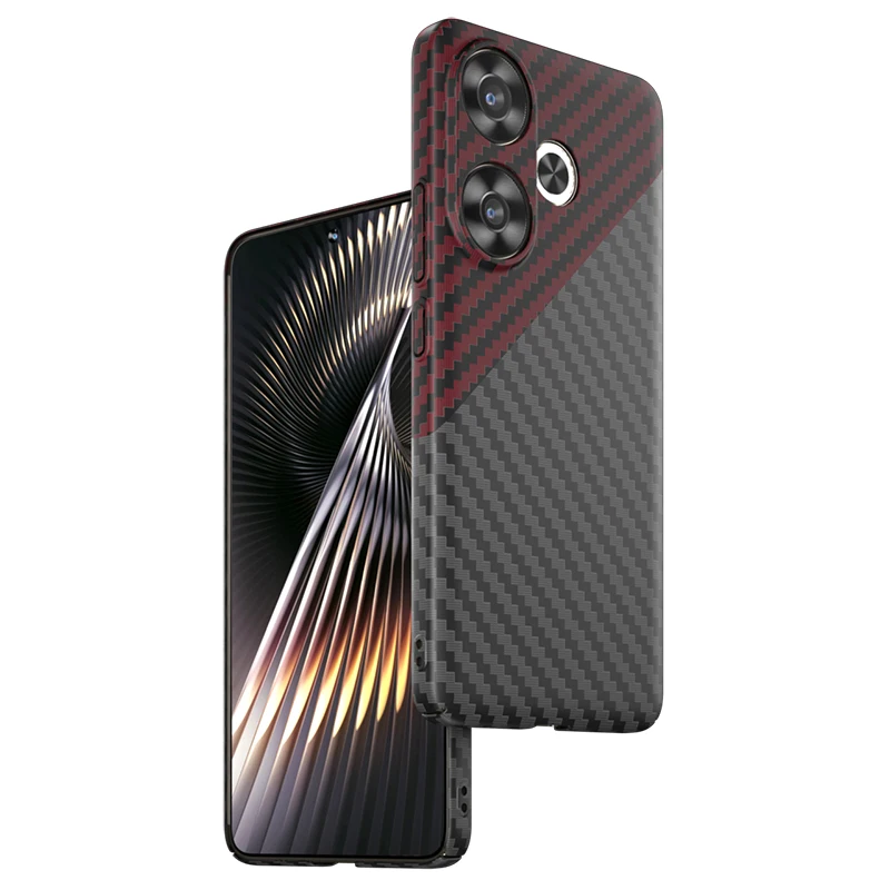 Luxury Carbon Fiber Texture Ultra Thin Hard PC Matte Back Phone Case Cover