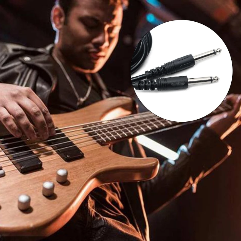 Professional Guitar Lead 3M/10ft Guitar Cable 6.35mm 1/4" Mono Jack
