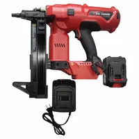 Li-ion Power cordless nailer  automatic  gun plastic strip nail gun for concrete and steel  MAKITA Battery suitable Red Color 1