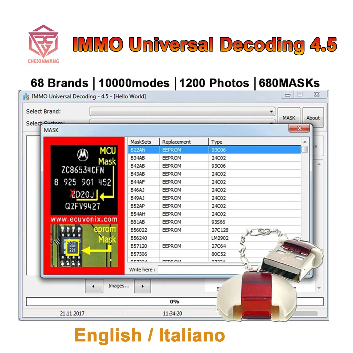 IMMOUniversalDecoding45WithDongleEDC17MED17MEV17EEPROM