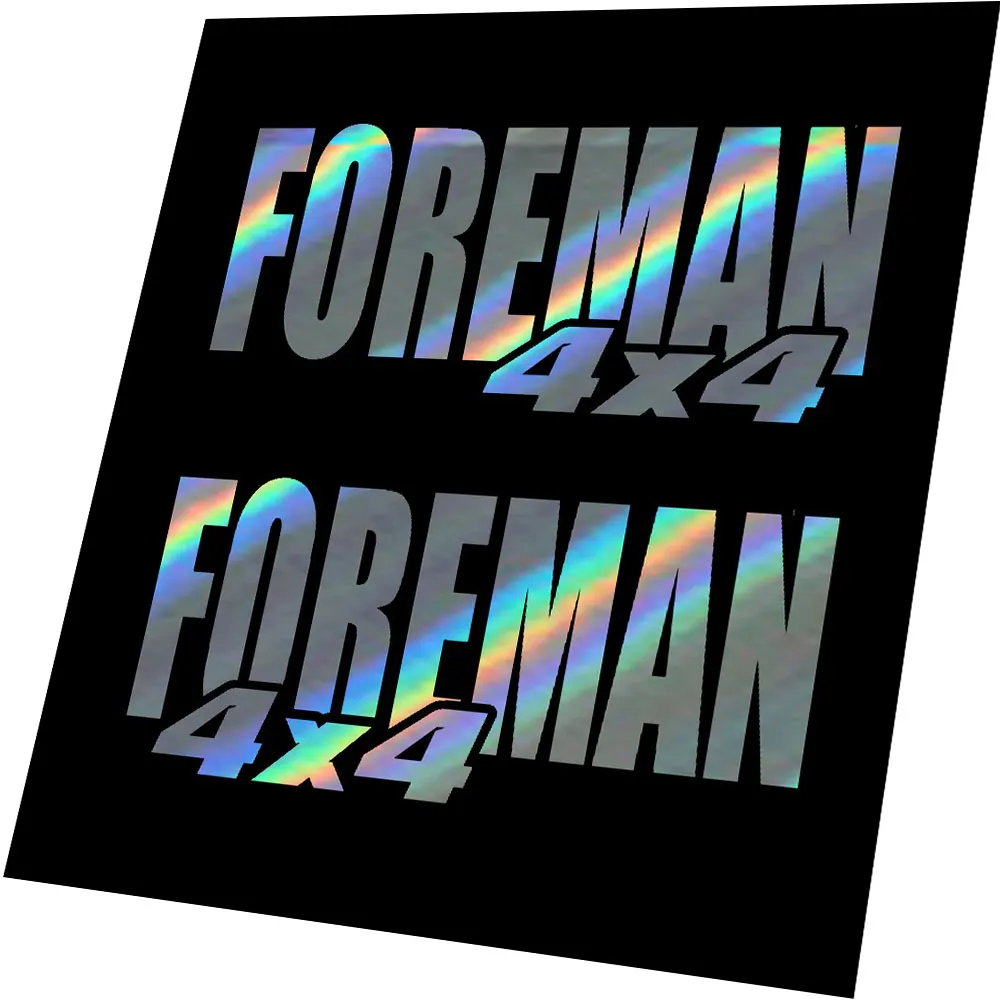 X2 Per Foreman 4X4 White Gas Tank Graphics 450 400 500 Decalcomania Sticker Atv Quad Fender