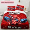 Personalized Duvet Custom Disney Spider-Man Bedding Set King Twin Child 3 Piece Mircofiber or Polyester Duvet Cover Set-QIAO 3