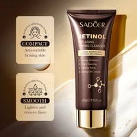 SADOER Retinol Facial Cleanser Face Wash Foam Face Cleanser Moisturizing Facial Cleansing Face Firming Skin Care Products 2