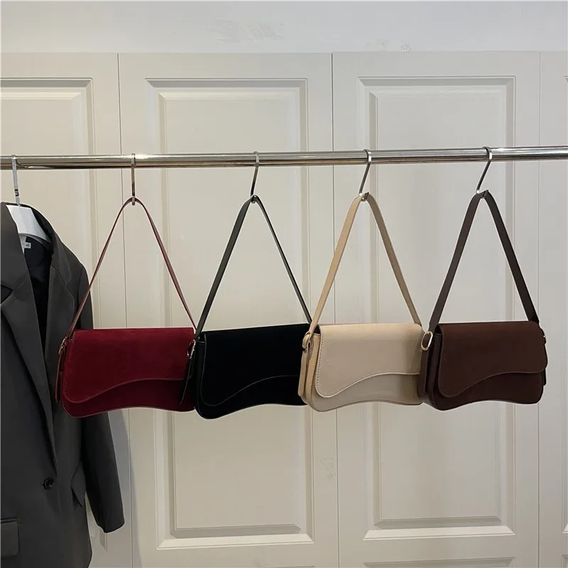 Borsa Sottospalla Donna 2026 Nuova Vintage Opaca Stile Hobo Semplice Trendy Versatile a Tracolla - immagine 2