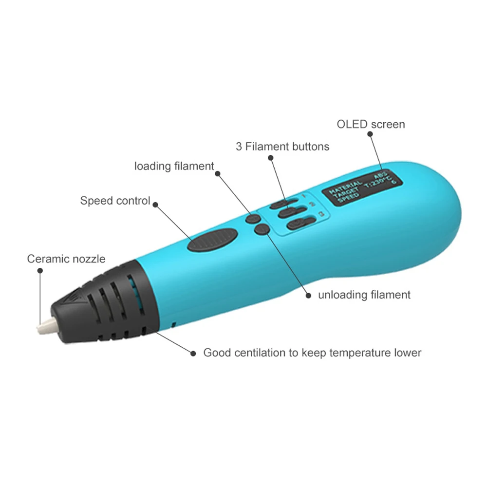 Stylo 3D multi-filaments, Stylos 3D