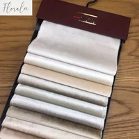 Solid Color High-end Velvet Cloth Curtains Sample Velvet Fabric Thickened Curtains for Living Room Bedroom Custom Solid Color 2