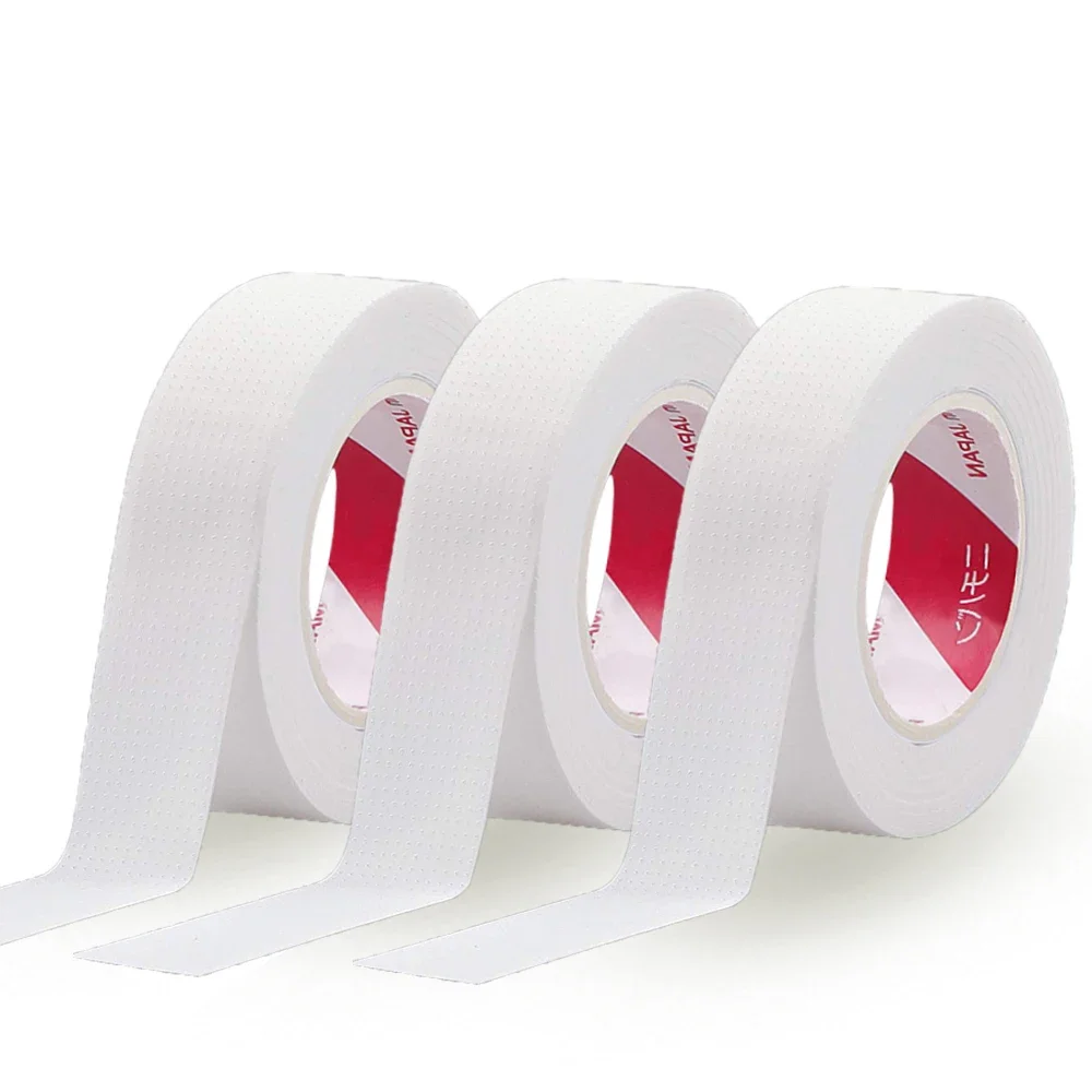 2/3 Rolls Japanese Insulating Tape for Eyelash Extension Lint Free Under Eye Pads Breathable Non-woven Tape Paper Eyelash Patch