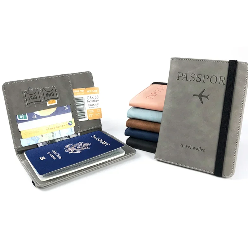 

Обложка для паспорта из искусственной кожи с RFID-защитой