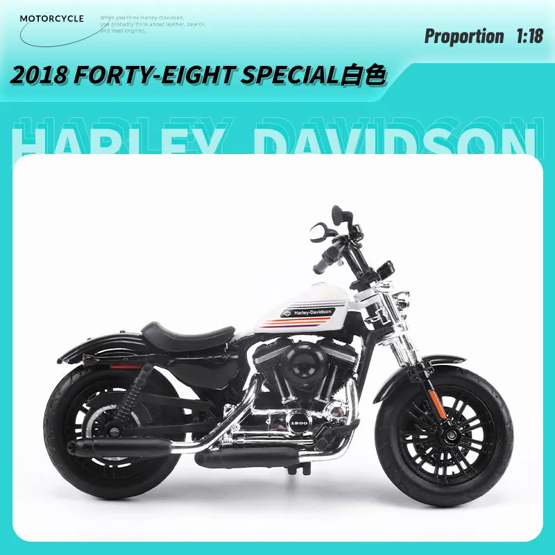 Maisto 1:18 Harley-Davidson Series Classic Simulation Alloy Motorcycle Model Toy Car Collecting 6