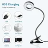 LED Desk Clip Study Lamp USB 3 Colours Adjustable Bedside Desk Night Lamp Multi-purpose Flexible Black Reading Lights 2
