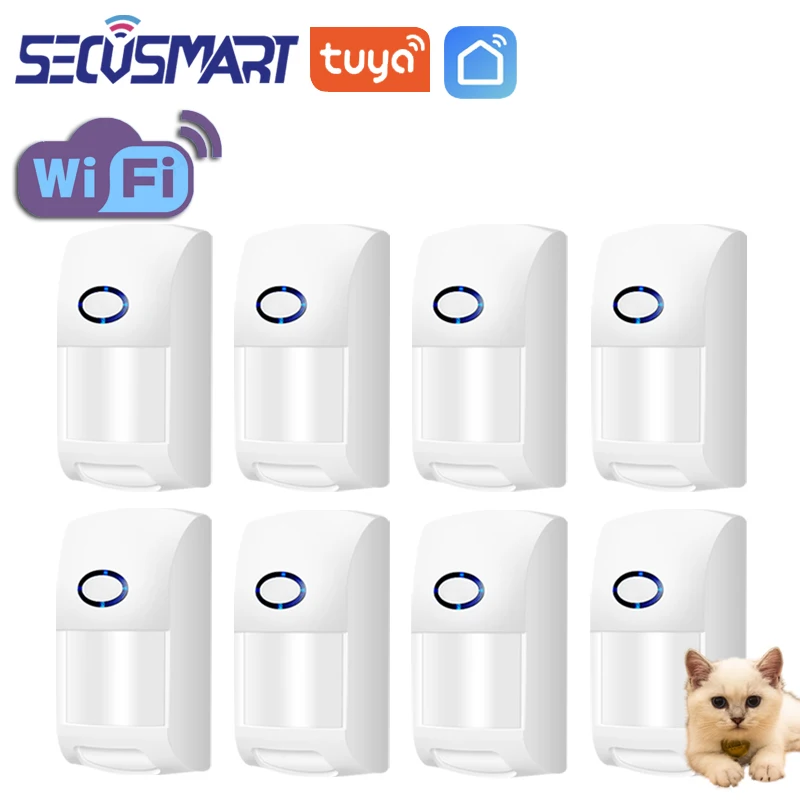 

Tuya Wifi PIR Infrared Human Movement Detectors 25Kg Pet Immune Detector Smart Home Security Motion Alarm Tuyasmart APP